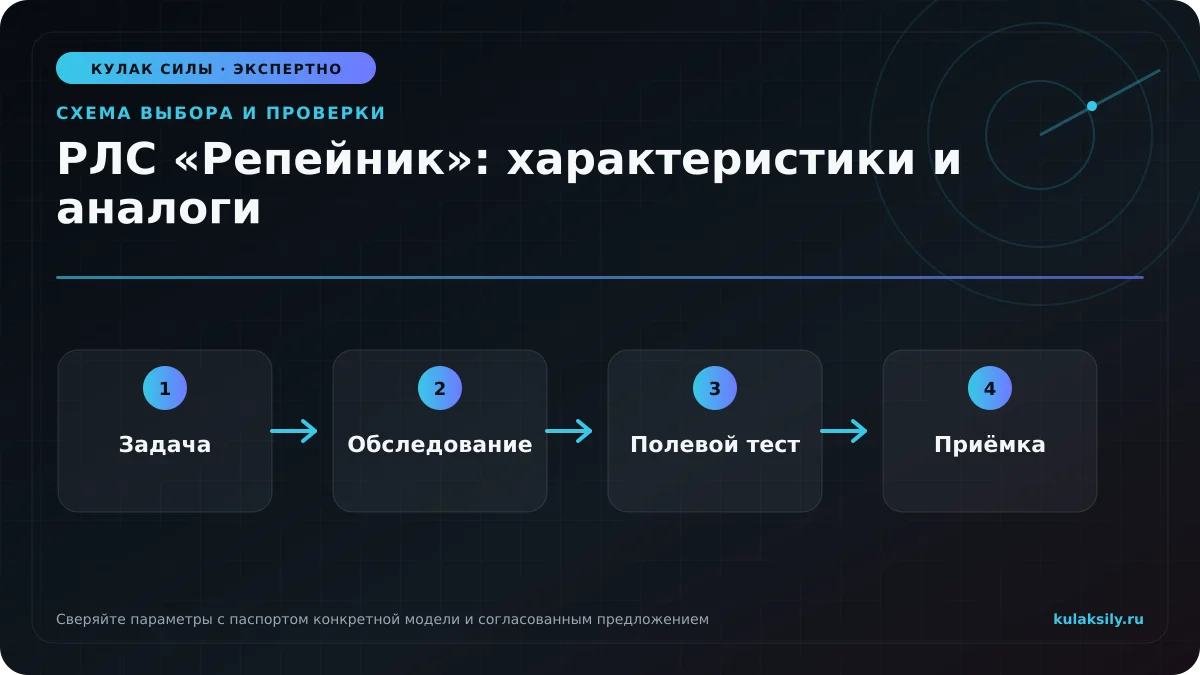 Схема выбора и проверки по теме: РЛС «Репейник»: характеристики и аналоги