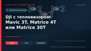 Квадрокоптер DJI с тепловизором: Mavic 3T, Matrice 4T или Matrice 30T