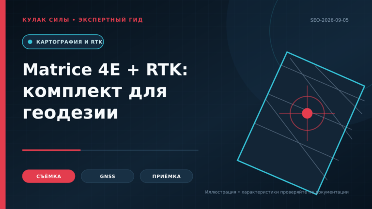 DJI Matrice 4E RTK для геодезии и картографии