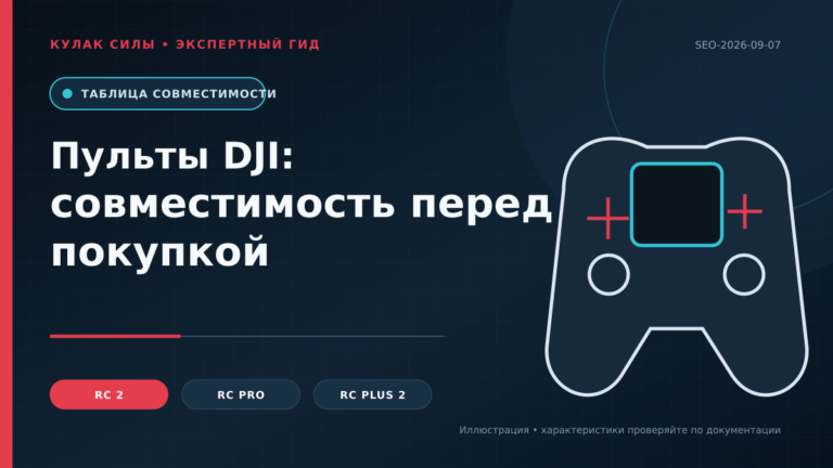Совместимость пультов DJI RC 2, RC Pro, RC Pro Enterprise и RC Plus 2