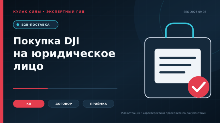 Покупка DJI на юридическое лицо: коммерческое предложение, договор и поставка